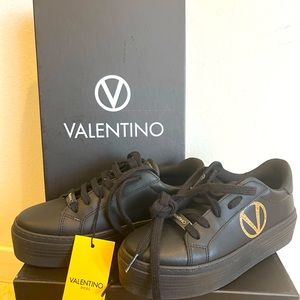 MARIO VALENTINO shoes. Black, Size EU 37, US 6.5 “NEW” with box